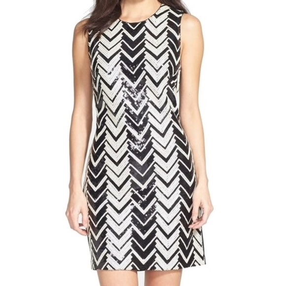 chevron sequin dress